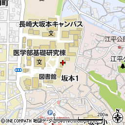 長崎県長崎市坂本1丁目周辺の地図
