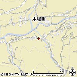 長崎県長崎市木場町1418-4周辺の地図