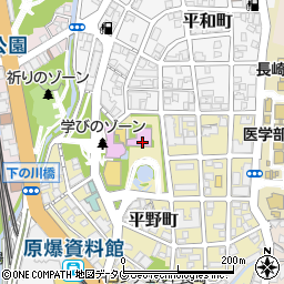 長崎市平和会館周辺の地図