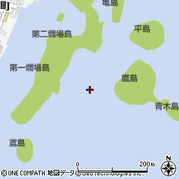 鷹島周辺の地図