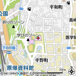長崎市歴史民俗資料館周辺の地図
