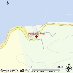 西岡造船所前周辺の地図