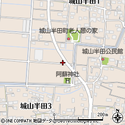 熊本県熊本市西区城山半田周辺の地図