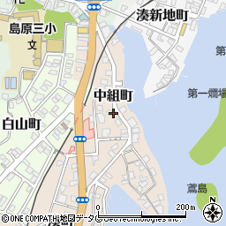 株式会社藤田チェリー豆　総本店中組店周辺の地図