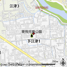 下江津十町内公民館周辺の地図