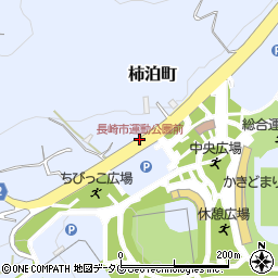 長崎市運動公園前周辺の地図