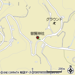 普賢神社周辺の地図