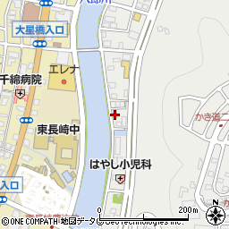 長崎県長崎市かき道1丁目35周辺の地図
