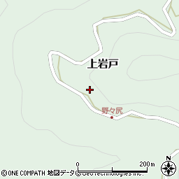 宮崎県高千穂町（西臼杵郡）上岩戸周辺の地図