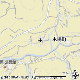 長崎県長崎市木場町周辺の地図