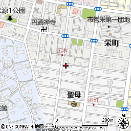 有限会社インテリア熊本周辺の地図