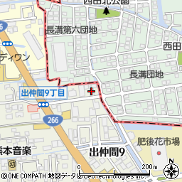 ライフデリ　熊本南店周辺の地図