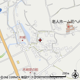 熊本県上益城郡益城町赤井1961周辺の地図