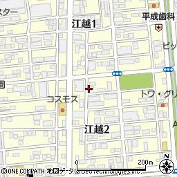 熊本県熊本市南区江越周辺の地図