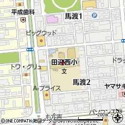 熊本市立田迎西小学校周辺の地図