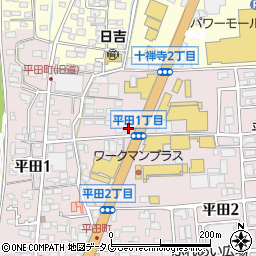 中林安全硝子商事熊本支店周辺の地図