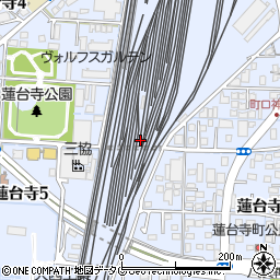 熊本県熊本市西区蓮台寺周辺の地図