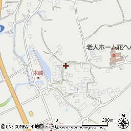 熊本県上益城郡益城町赤井1964周辺の地図