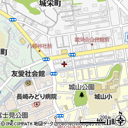 長崎県長崎市城栄町14-14周辺の地図