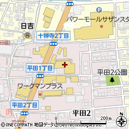 熊本三菱自動車販売株式会社　本店中古車部周辺の地図
