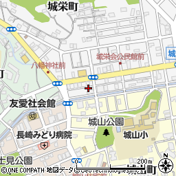 長崎県長崎市城栄町14-16周辺の地図