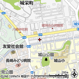 長崎県長崎市城栄町14-17周辺の地図