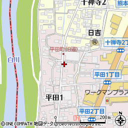 株式会社タナックス　熊本営業所周辺の地図