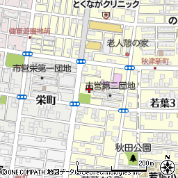 九州農政局農政寮周辺の地図