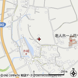 熊本県上益城郡益城町赤井1864周辺の地図