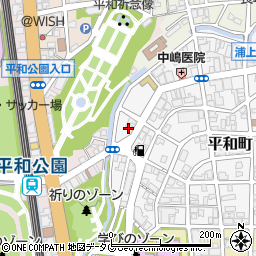 ポスト・コマーシャル長崎周辺の地図