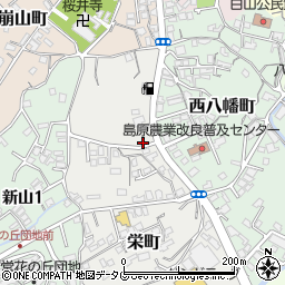 長崎県島原市栄町周辺の地図
