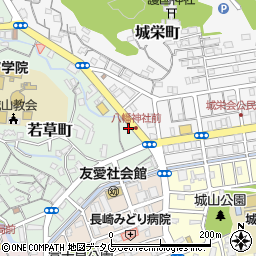 長崎新聞城栄販売センター周辺の地図