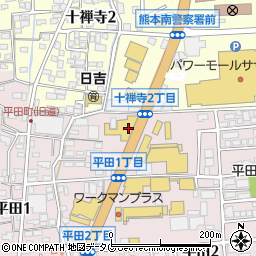 スズキ自販熊本スズキアリーナ熊本中央周辺の地図