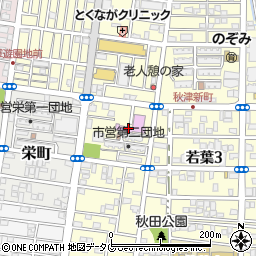 熊本市健軍文化ホール周辺の地図
