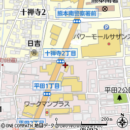 熊本三菱熊本本店・クリーンカー熊本周辺の地図
