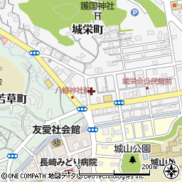 長崎県長崎市城栄町21-9周辺の地図