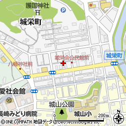 長崎県長崎市城栄町19-16周辺の地図