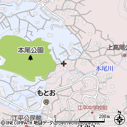 プライムアパート江平周辺の地図