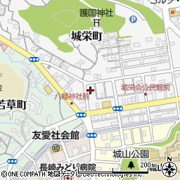 長崎県長崎市城栄町21-12周辺の地図