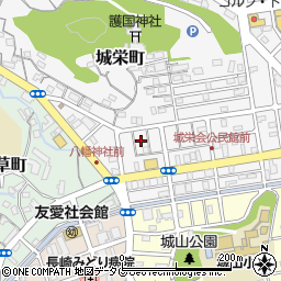 長崎県長崎市城栄町21周辺の地図