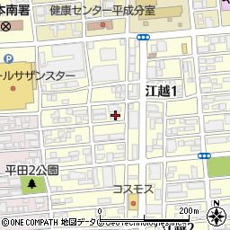 ダスキンレントオール熊本ステーション周辺の地図