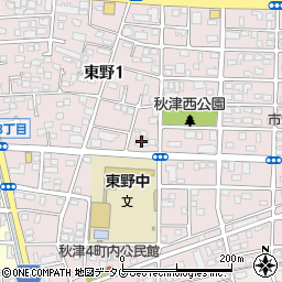 ツクイ 熊本東野周辺の地図
