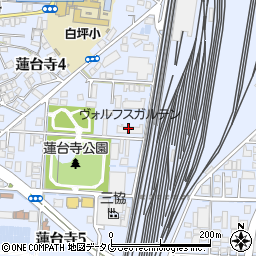 ヴォルフスガルテン熊本駅南Ａ棟管理事務所（組合法人）周辺の地図