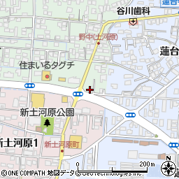 すき家熊本野中店周辺の地図