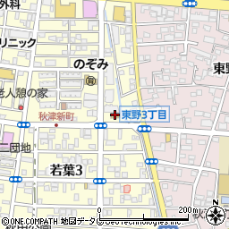 セブンイレブン熊本若葉２丁目店周辺の地図