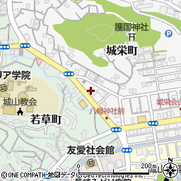 長崎県長崎市城栄町32周辺の地図