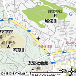 長崎県長崎市城栄町32周辺の地図