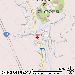 仁田口周辺の地図