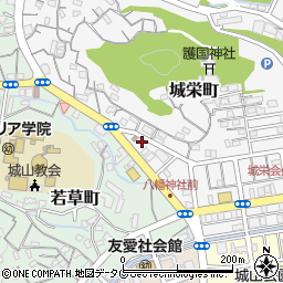 長崎県長崎市城栄町32-15周辺の地図