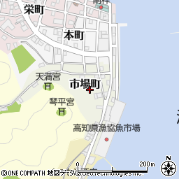 高知県土佐清水市市場町6-7周辺の地図